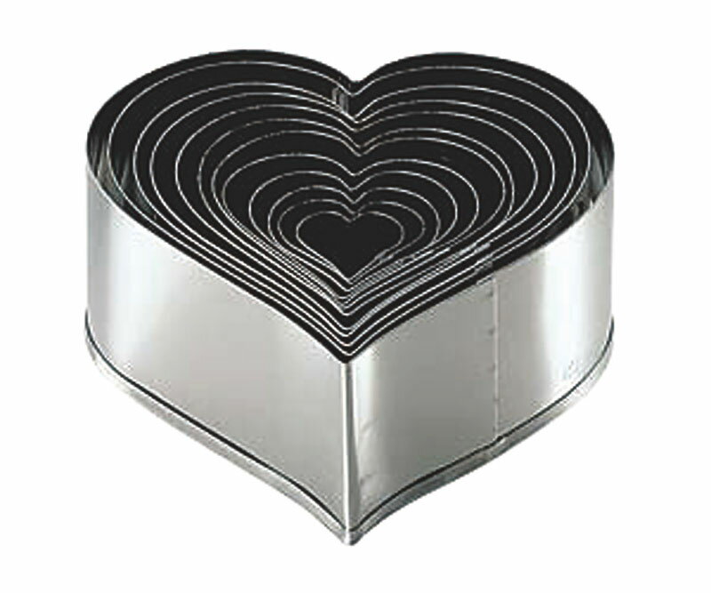 18-8パテ抜 ハート No.8 送料無料