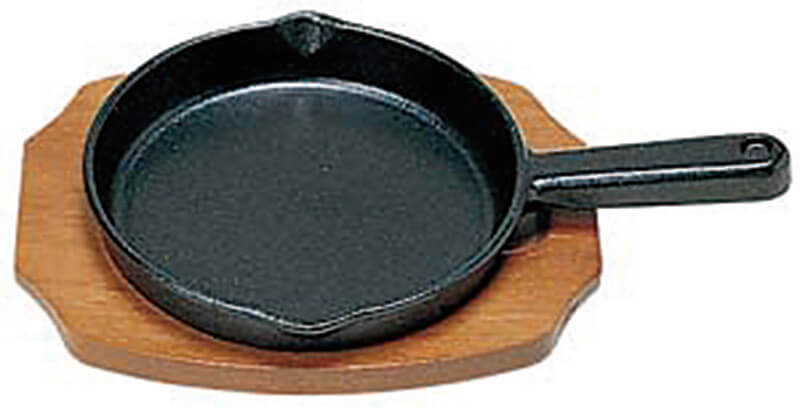 S ステーキ皿 手付丸型B 17cm