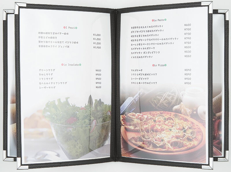 シンビ メニューブック ABW-10.8P 黒 送料無料