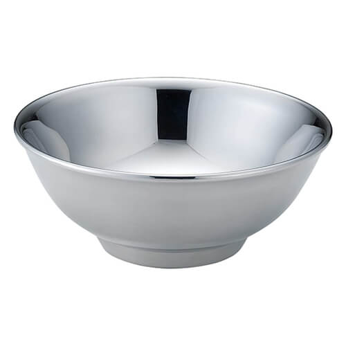 メタル丼 レギュラー 厚口タイプ ステンレスオールミラー磨き仕様