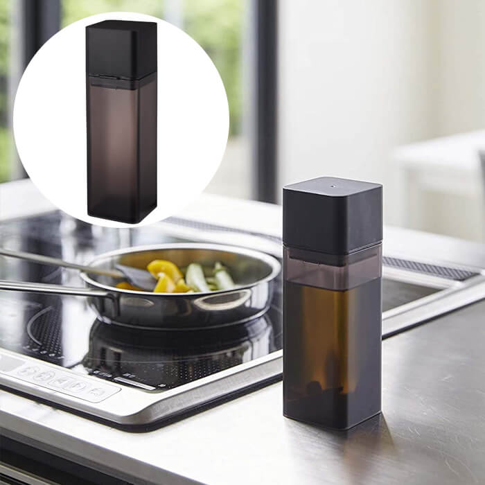 山崎実業 詰め替え用調味料ボトル タワー ブラック 4843