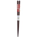 【メール便14本まで対応可能】イシダ お箸 サキカクワシヨザクラ和紙夜桜 20.5cm 16634