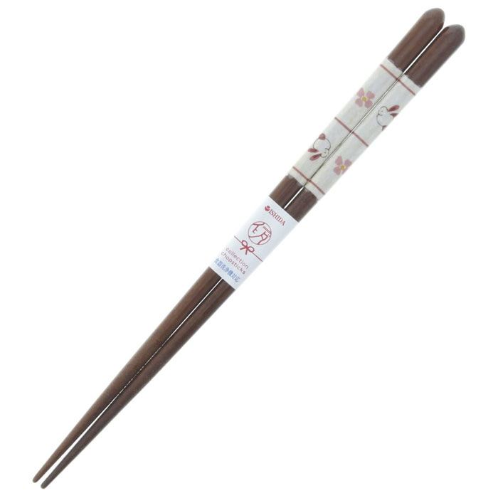 キッチンブランチのイシダ お箸 食洗箸 うさぎ小紋 20.5cm 10388 箸 おはし お箸【14点までメール便対応】｜アングル2