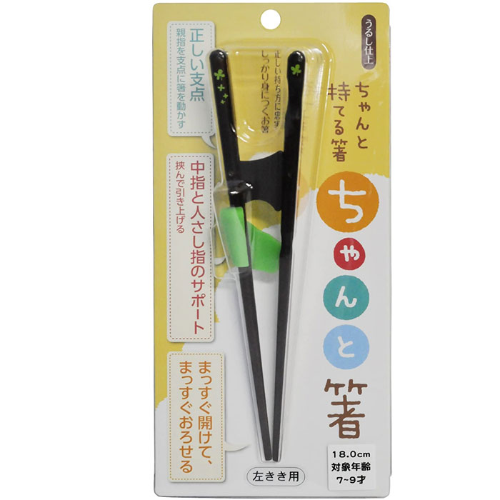 イシダ お箸 1X6 ちゃんと箸 18C左利き . 11417 箸 はし ハシ