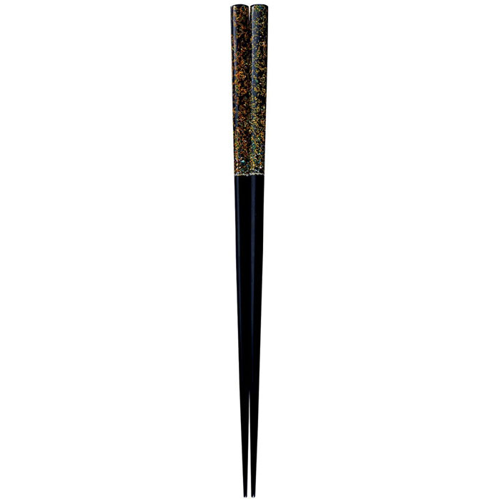 Training Chopsticks - イシダ 一双 古代 若狭塗 海天星 23.5C 箸 お箸 おはし