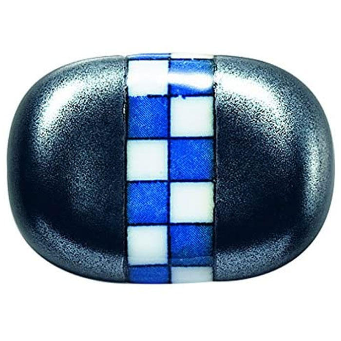 イシダ 一双 箸置豆型 市松 美濃焼染付箸置 箸置き はしおき