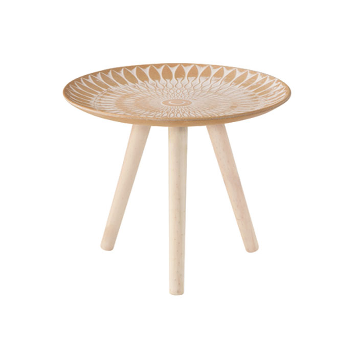 トレーテーブルM LFS-191B（ベージュ） トレーテーブル サイドテーブル ミニテーブル トレー 小物入れ 花台 フラワースタンド Azumaya 東谷 【送料無料】【メーカー直送品】【代引不可】【沖縄・北海道・離島・一部地域お届け不可】