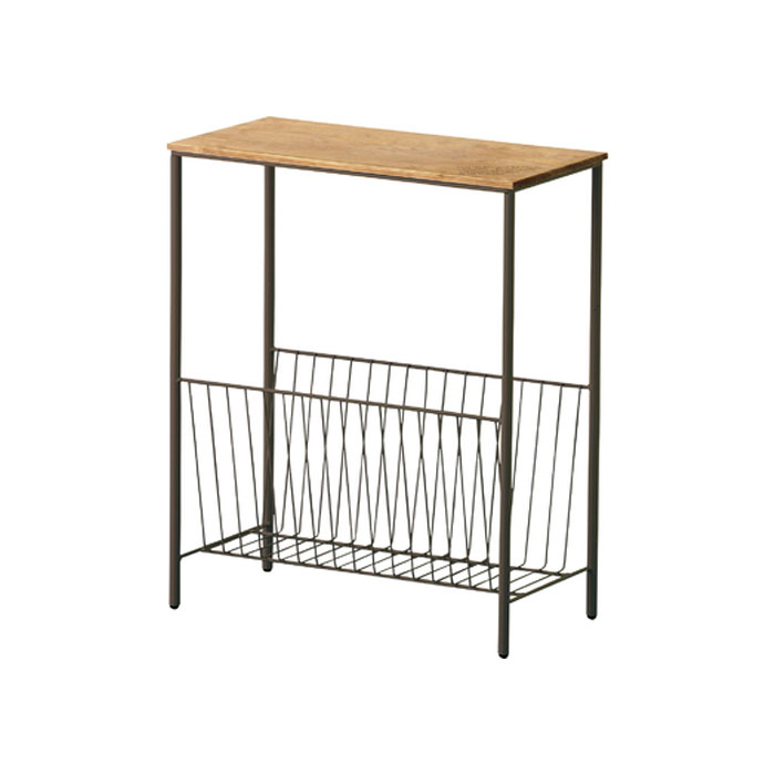 サイドテーブル AKB-425BR ブラウン 送料無料 東谷 Azumaya