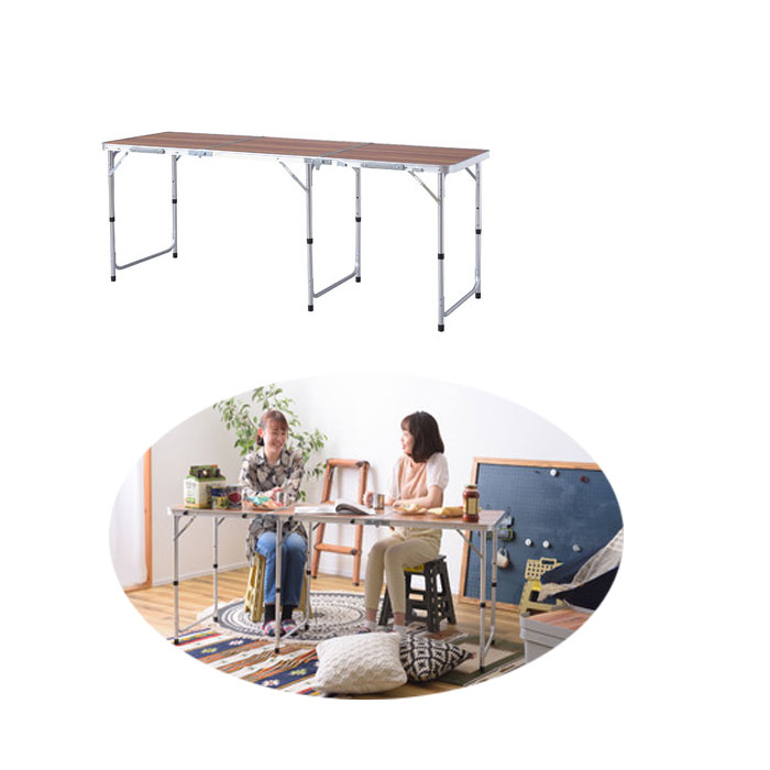 フォールディングテーブル ワイド D60 ODL-557（ブラウン） フォールディングテーブル アウトドアテーブル ワイドテーブル Azumaya 東谷 【送料無料】【メーカー直送品】【代引不可】【沖縄・北海道・離島・一部地域お届け不可】