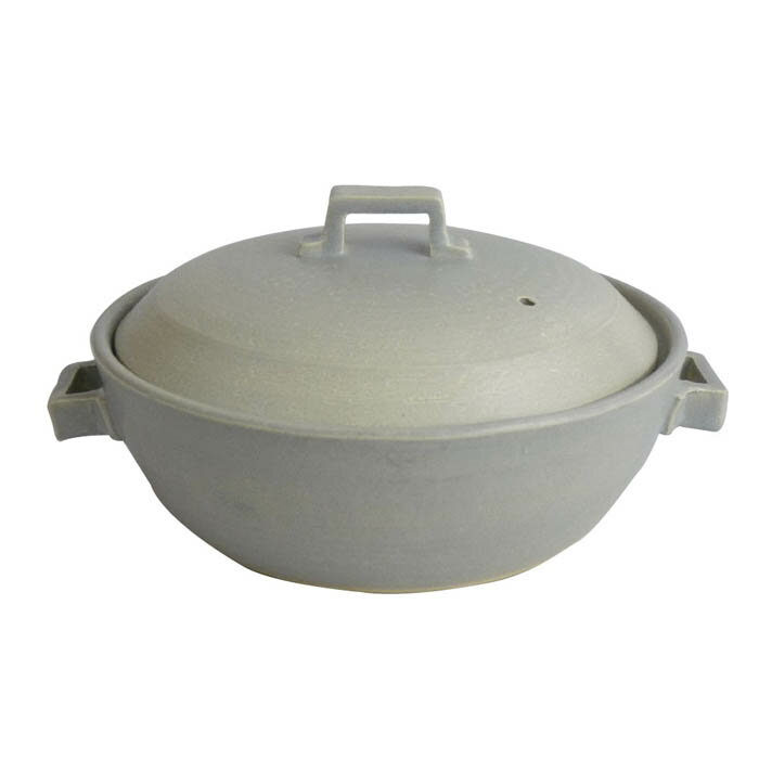 前畑 ナチュラル土鍋8号(グレー) 52351 送料無料