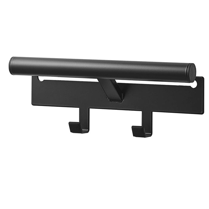 山崎実業 カラーボックス横 ランドセル&リュックハンガー タワー ブラック 5317