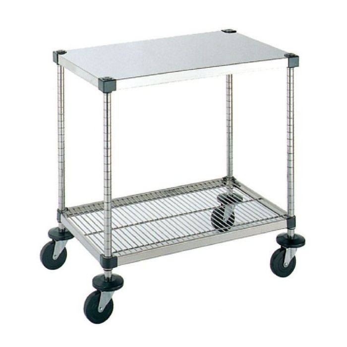 弁慶シェルフワゴン 2段 6-2-B-M-9-L ご飯 キッチン用品 シンプル ステンレス製 日本製