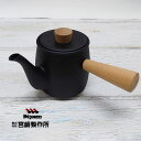 宮崎製作所 茶き くろいろ 急須 小 CHA-3 茶器 お茶 ティーポット 黒色 ステンレス キッチン小物 調理器具 天然木 つまみ ハンドル 日本製