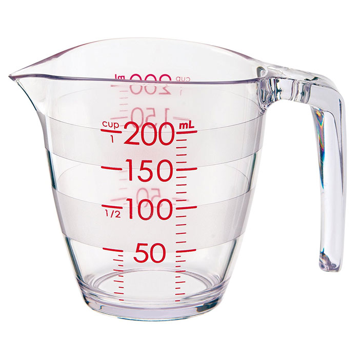 マーナ MARNA 目盛りが見やすい計量カップ 200ml（ K649 ) 【 Marna クッキング 調理 キッチン 台所 】