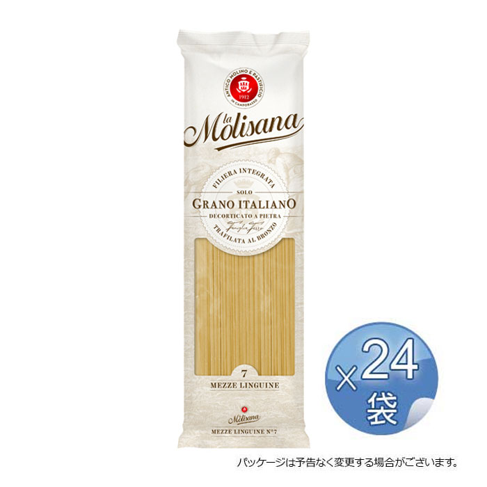 ラ・モリサーナ社 メッツェ・リングイネ・ブロンズ （ No.7） 500g 【24袋セット】 【 ※ご注文後のキャンセル・返品・交換不可。 】