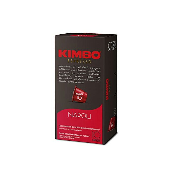 キンボ　カプセルコーヒー　ナポリ（5.7g×10カプセル入） 【 Caffe Capsule KIMBO kimbo Nespresso 】( キッチンブランチ ) 【キャンセル・返品・交換不可】