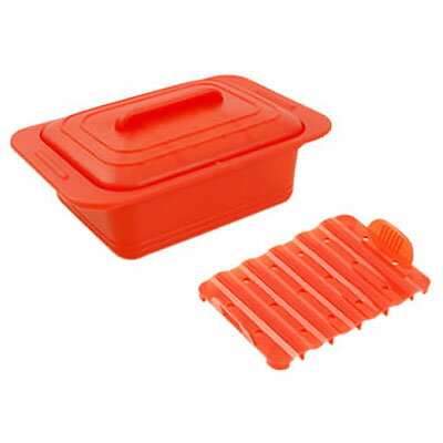 VIV ヴィヴ シリコンスチーマー Uno ウノ スチームトレイ付き 59627 パプリカレッド