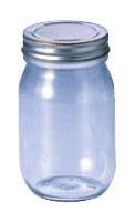 18－0 キャップ ガラス保存びん【228113】900c.c. セラーメイト ステンレス サビに強い