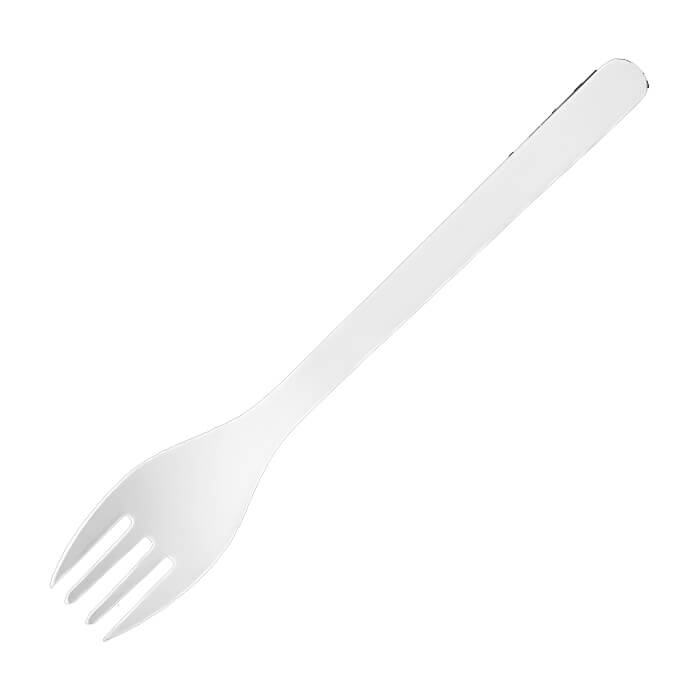 工房アイザワ WHITE ＆ BLACK サラダフォーク WH (2947) 送料無料