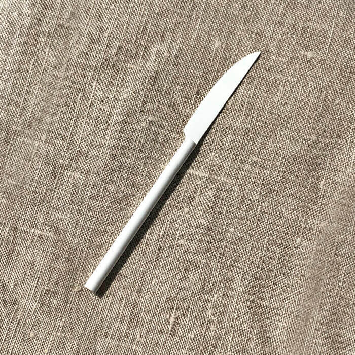 工房アイザワ 円 黄銅洋食器 フルーツナイフ 白 (1481-W7) 送料無料 2