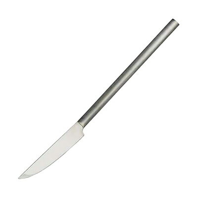工房アイザワ 円 黄銅洋食器 デザートナイフ 銀仕上 (1481-1) 送料無料