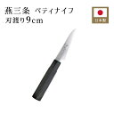 カンダ ペティナイフ 両刃 90mm ものやさし 129200 包丁 日本製 ステンレス製 DPコバルト合金鋼割込 ギフト プレゼント 燕三条 国産 新潟 切れ味抜群 耐久性