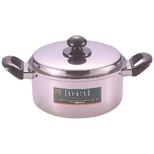 霜龍器物 トゥリート 深型両手鍋22cm