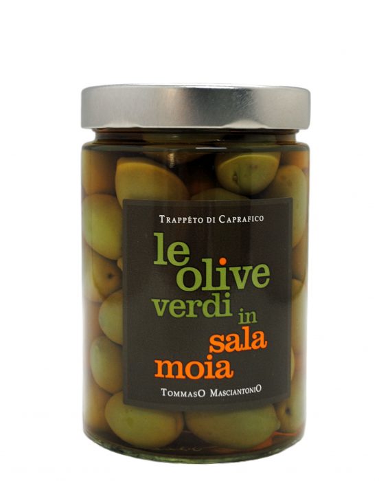 TOMMASO MASCIANTONIO Le Olive Verdi In Sala Moiaオリーブ特有のえぐみが無いので食べやすく、フレッシュ感があり、しっかりとした歯ごたえが特徴です。原材料:オリーブ(イントッソ種、約3cm)内容量...