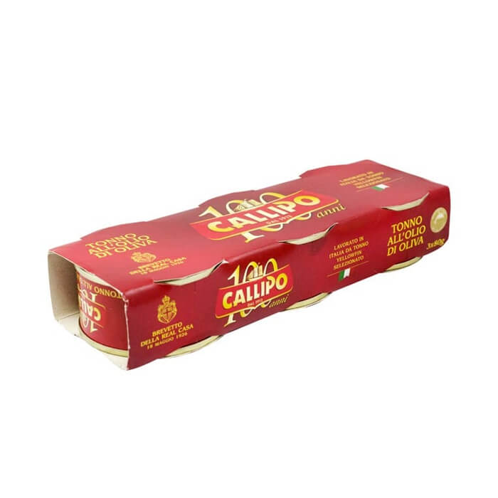 CALLIPO (カッリポ社) トンノ( ツナ ) オリーブオイル漬け 80g缶×3缶セット 【 ※ご注文後のキャンセル・返品・交換不可。 】