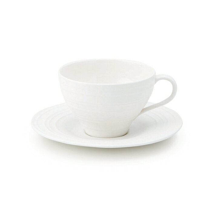 丸利玉樹利喜蔵商店 スワール カップ＆ソーサー 【 ホワイト 】 （ T-771105 ） 【 MIKASA SWIRL カッ..