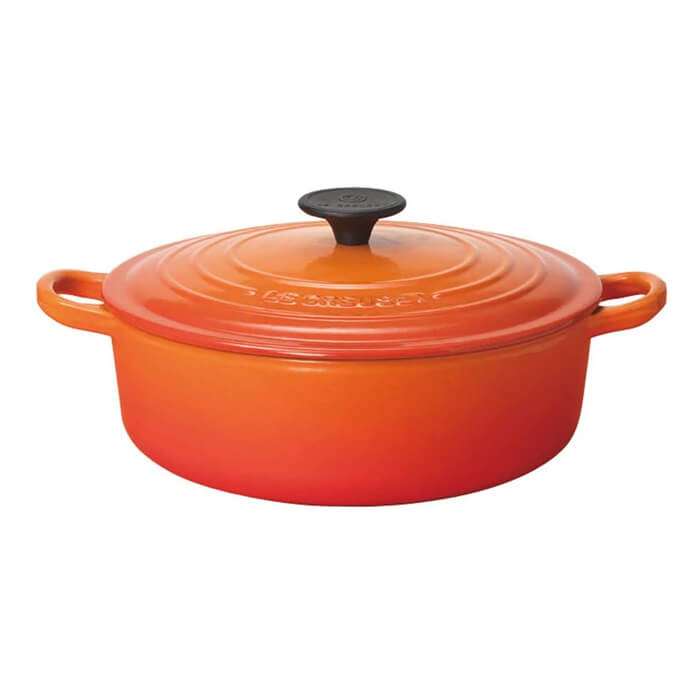 ルクルーゼ 鋳物ホーロー鍋 Le Creuset ル・クルーゼ ココット・ジャポネーズ 25052 オレンジ 鋳物 ホーロー 鍋 24cm 両手鍋 【日本正規販売品】