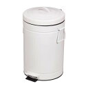 パール金属 クラウス ペダルペール 12L WH HB-2219 ゴミ箱 ダストボックス(3)