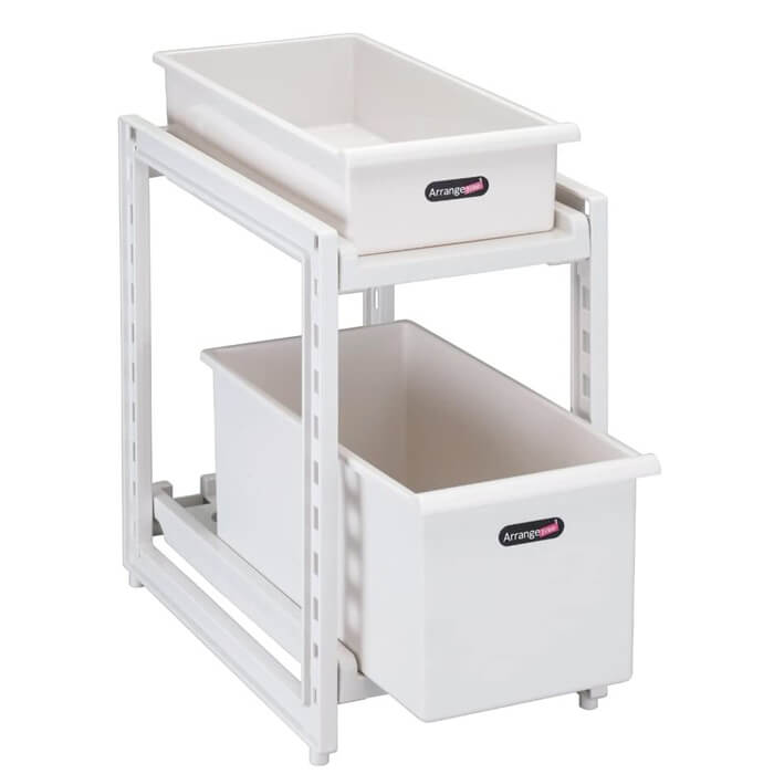 パール金属 シンク下 スライドストッカー 2段 深型 H-5804