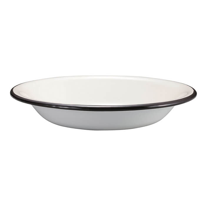 パール金属 ホーロー プレート22cm ホワイト UH-0507 琺瑯 食器