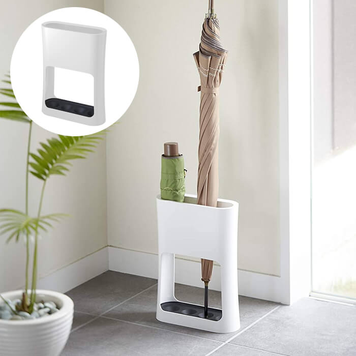 山崎実業 傘立て オーバル US-RP WH ホワイト YAMAZAKI