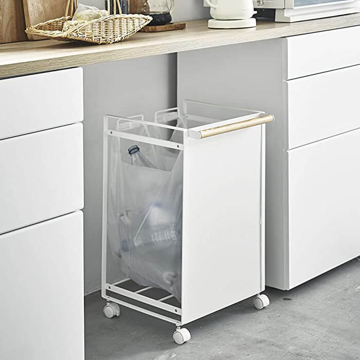 山崎実業 目隠し ダスト トスカ 2分別 ホワイト 4779 YAMAZAKI tosca【送料無料】