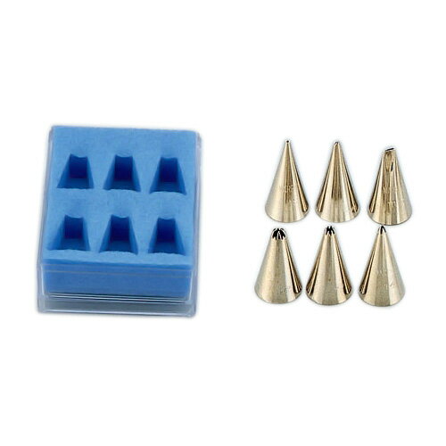 ケース入 シュガーアイシング 口金セット （ニッケルメッキ） （6ケ入）【（6ケ入）】