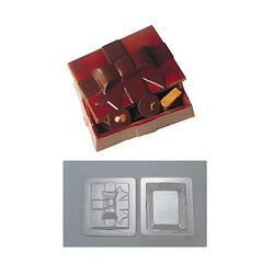 デコレリーフ チョコレートモルド ボックス型 EU-648 （EU-648）( キッチンブランチ )