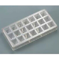 デコレリーフ チョコレートモルド ピラミッド 21PCS C-1260（C-1260）( キッチンブランチ )