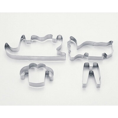 18-8 クッキー抜型 トナカイ&スレイ No.1952（No.1952）( キッチンブランチ )