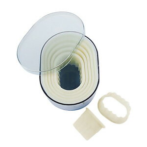 デバイヤー 樹脂製パテ抜 小判ギザ 7PCSセット 4302.10（4302.1）( キッチンブランチ )