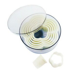 デバイヤー 樹脂製パテ抜 花形ギザ 8PCSセット 4303.10（4303.1）( キッチンブランチ )