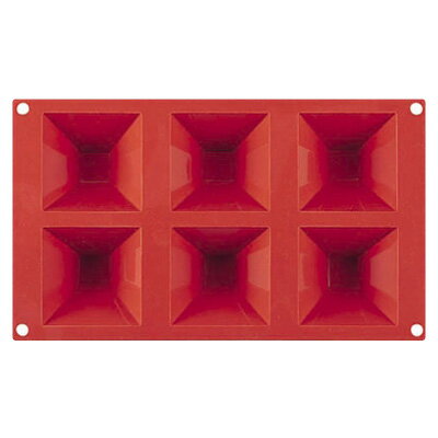 マルテラート フレキシブルノンスティックモルド 71 ピラミッド 6ヶ取 SF007（SF007）( キッチンブランチ )