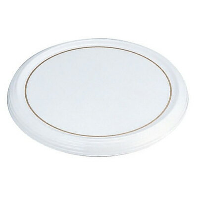 陶器風メラミン製 ケーキトレー丸型 （金線入） CT-2300-WS（CT-2300-WS）( キッチンブランチ )