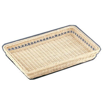 籐 スカシ浅型パンカゴ 46号 白 16-730W（16-730W）【白 】