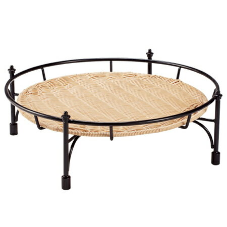 プリート 積み重ねスタンド丸 ナチュラル DS514 低 16-NA（16-NA）【ナチュラル】