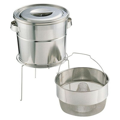 18-8 バケット3 スタンド式 （とんがりダストバスケット式） 13L 荒目【13L】