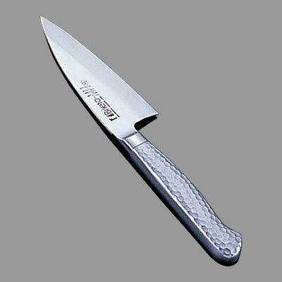 【仕様】サイズ：9cm全長：207mm質量：70g背厚：2.0mmプロのニューステータス Briet-M11PRO特長と品質 ●モリブデンバナジウム鋼をベースと たブライト特殊鋼をサブゼロ処理により高い硬度と靱性を与え、切れ味を一段と高めてあります。 ●ハンドルは18-8抗菌性ステンレス鋼を使用し水・薬品等の高圧・高温殺菌洗浄を可能にした衛生的なハンドルです。 ※包丁の表示サイズは、すべて刃渡り寸法となっております。サイズ違いはこちら7cm10.5cm12cm