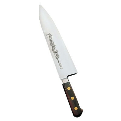 ミソノ・スウェーデン鋼 （龍彫刻入） 洋出刃 （両刃） No.153M 27cm（No.153M ）【27cm】