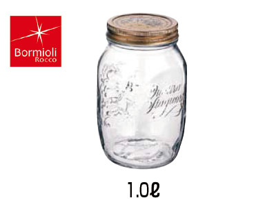 Bormioli Rocco/ボルミオリ・ロッコ クアトロスタッジオーニジャー（3.65160(00236)）【1.0リットル】